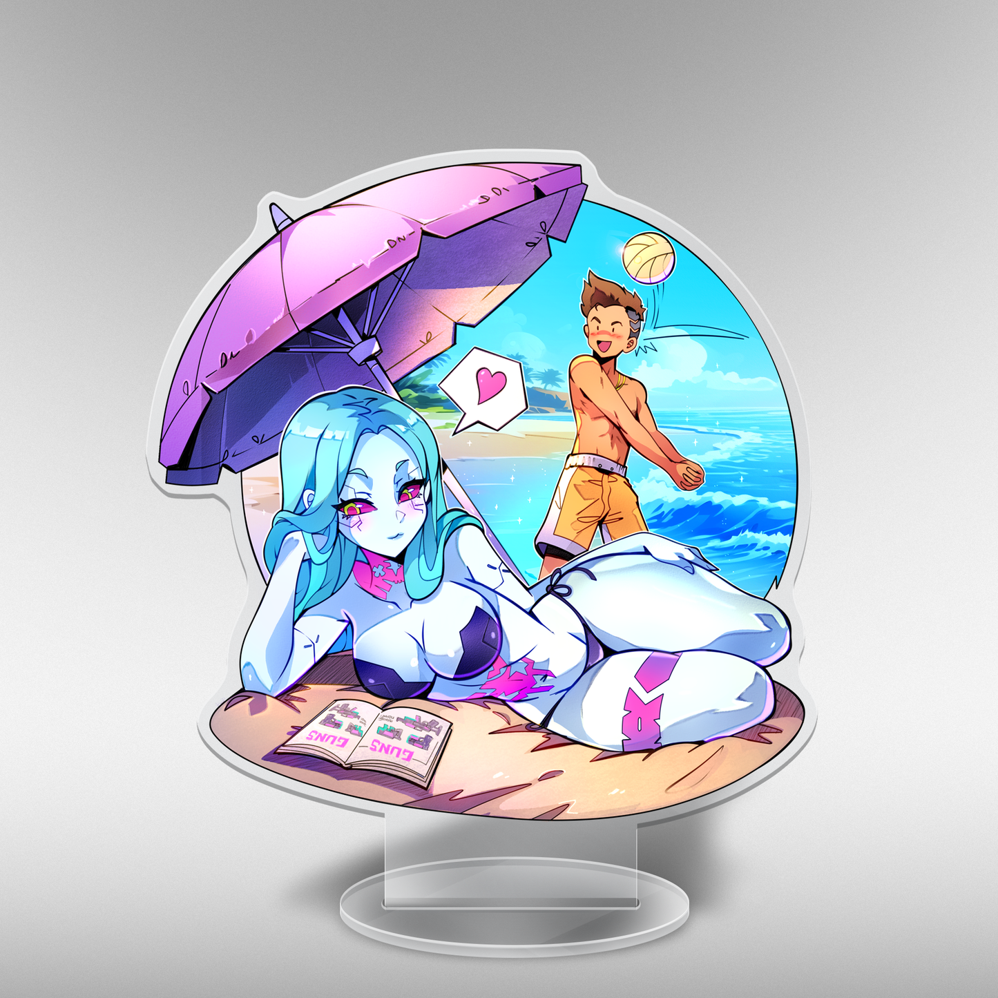 Sun Screen Application Acrylic Standee