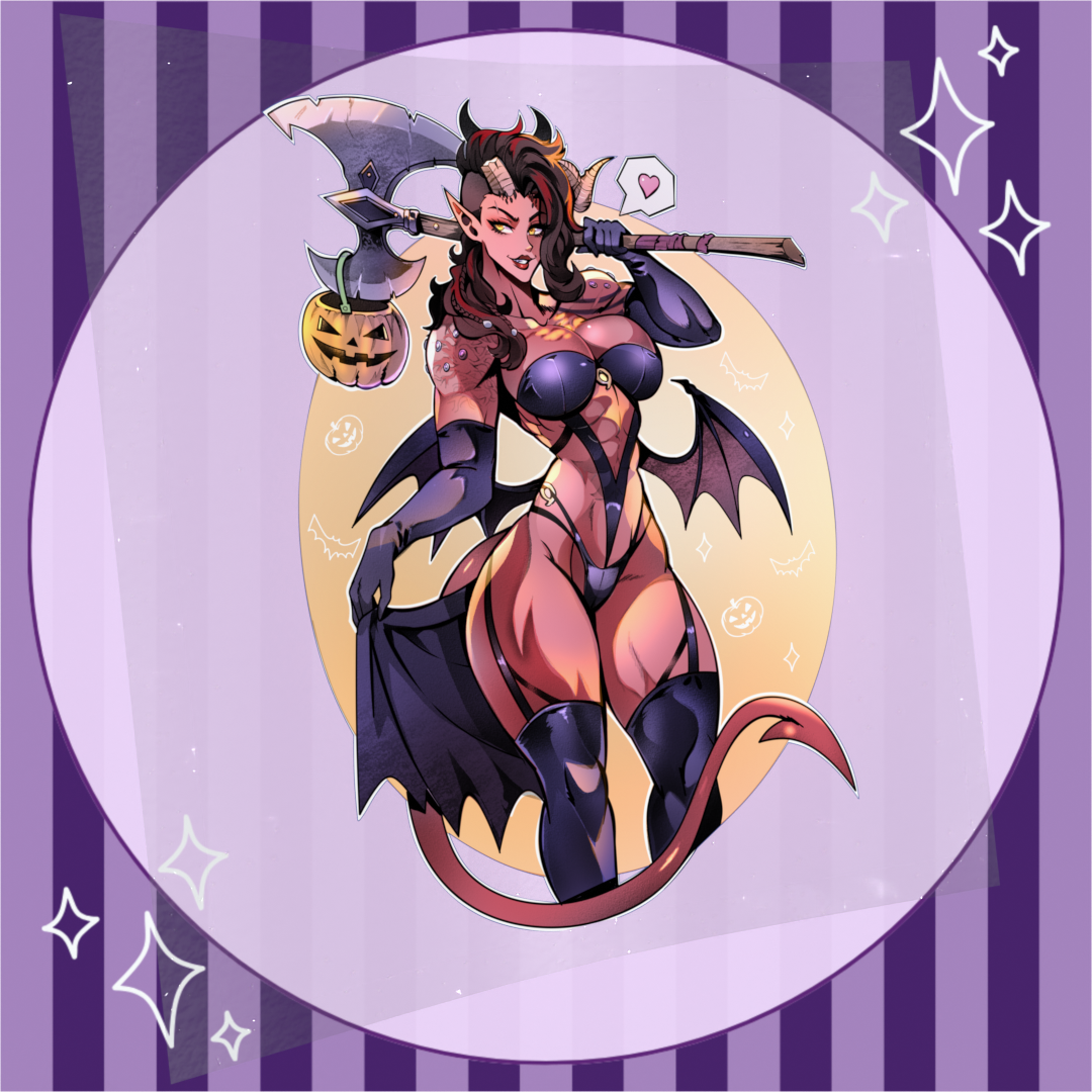 Hellfire Heart Sticker