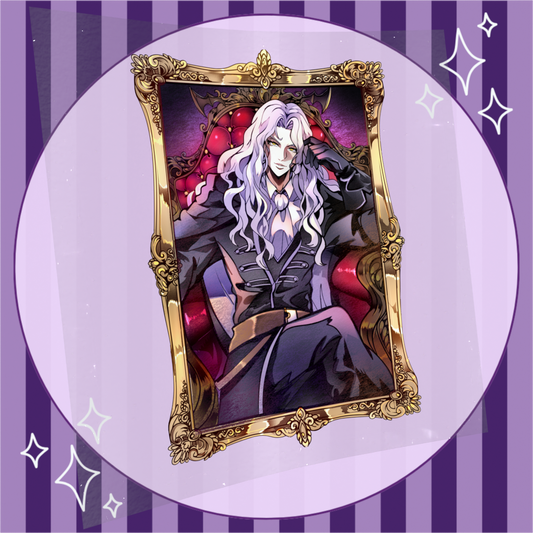 Vampire Prince Portrait Sticker