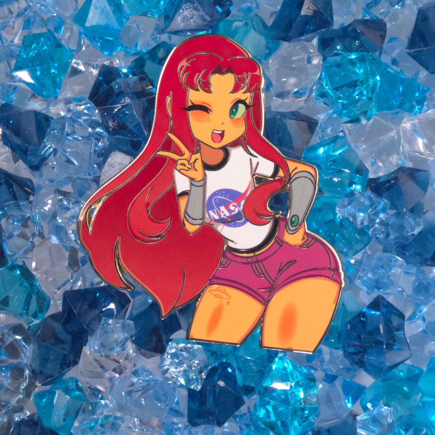 Space Starfire Pin