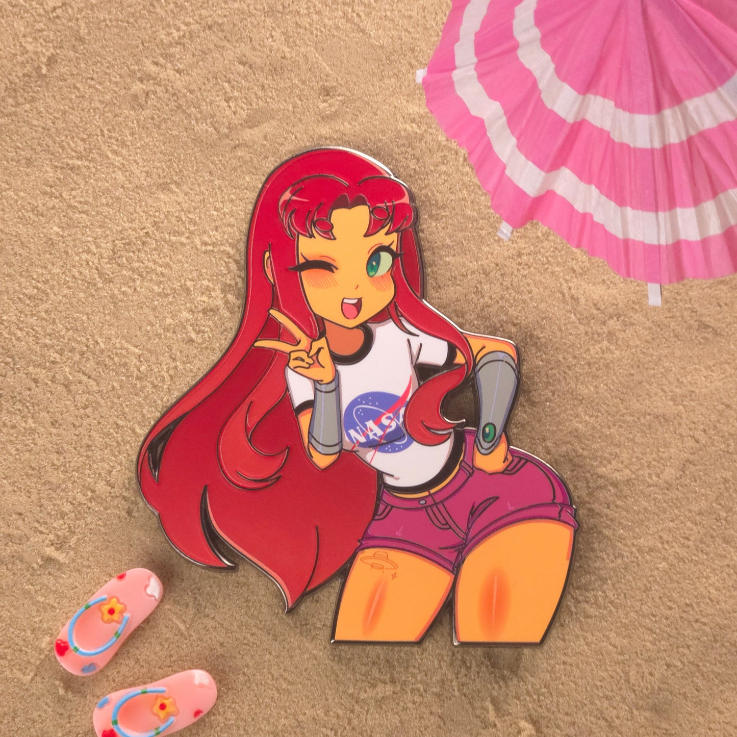 Space Starfire Pin