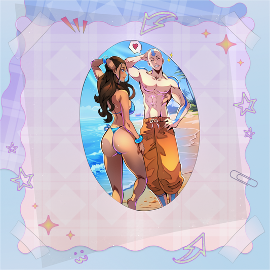 Water & Air Couple Stickers