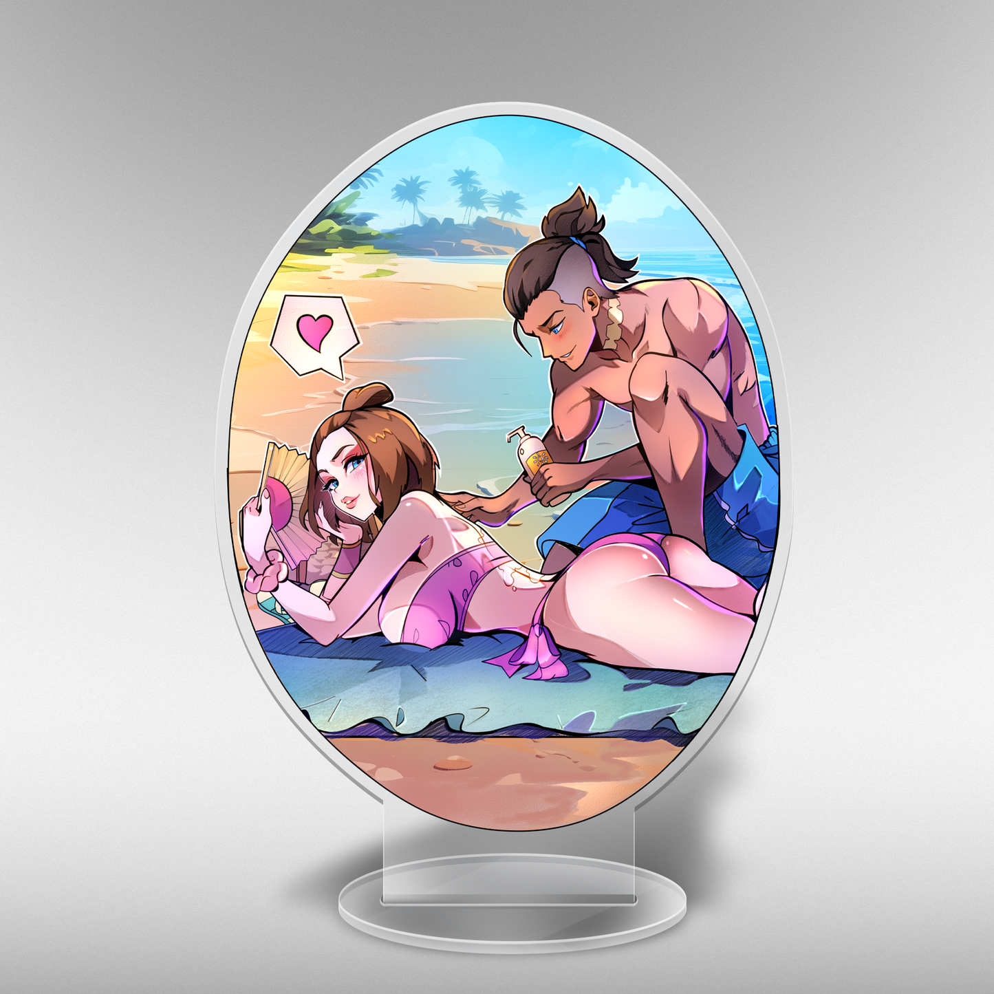 Sun Screen Application Acrylic Standee