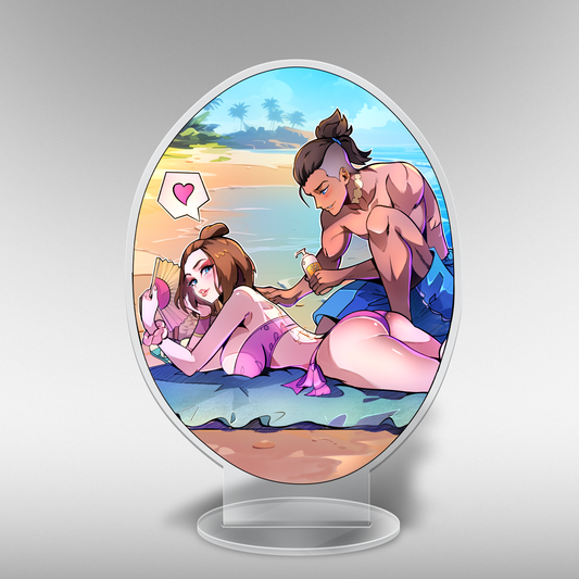 Sun Screen Application Acrylic Standee