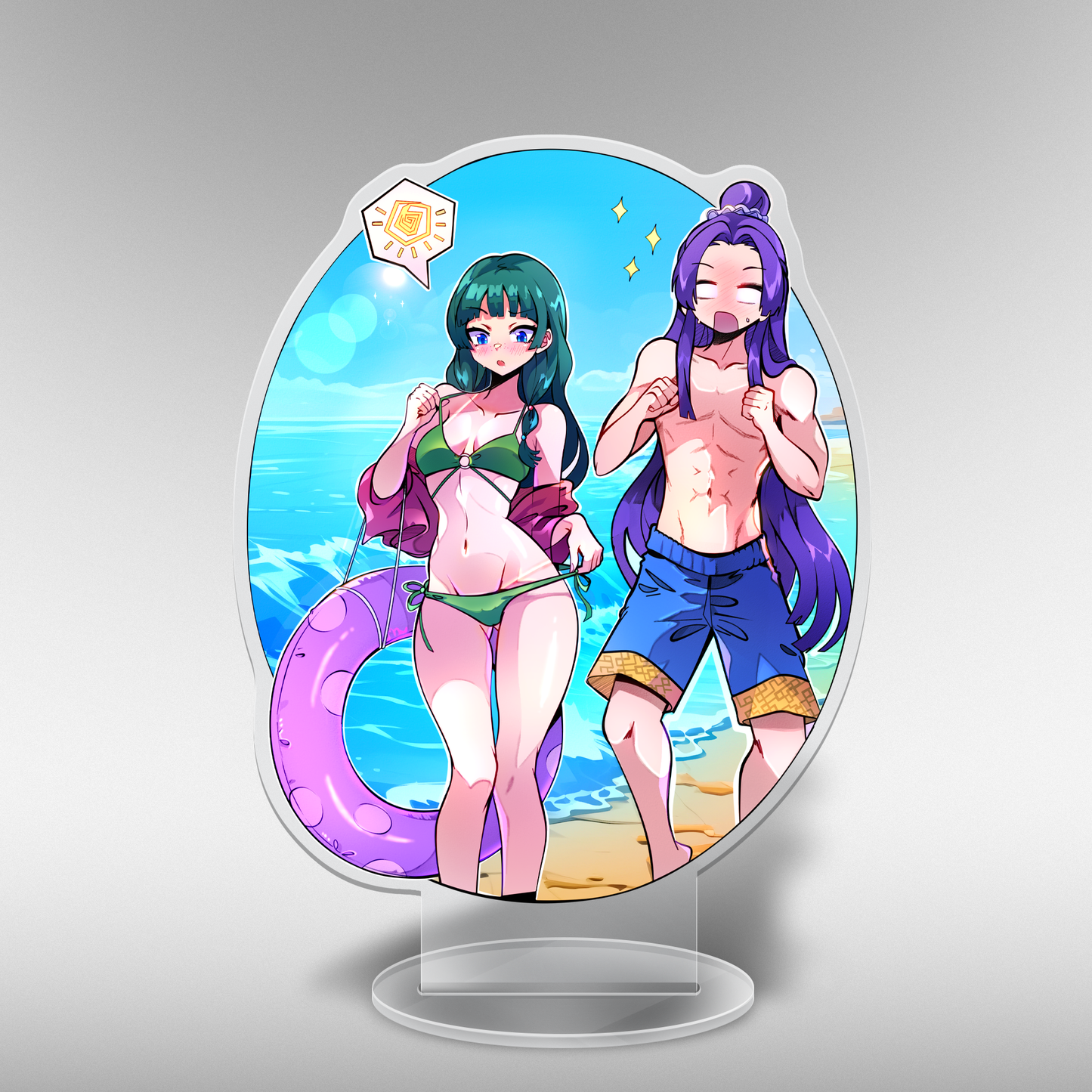 Summer Royalty Couple Acrylic Standee