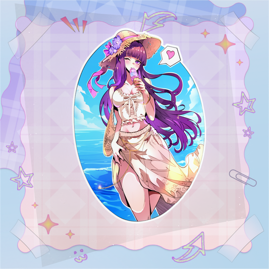 Beach going Fern Stickers