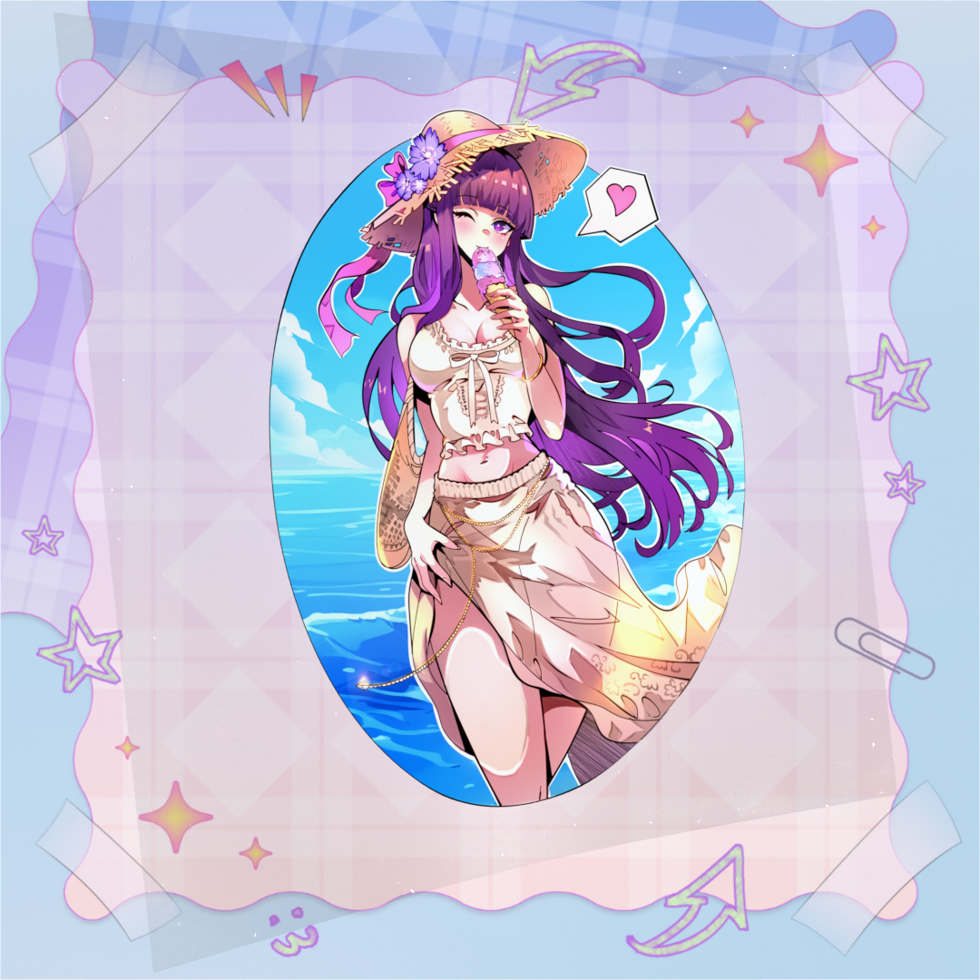 Beach going Fern Stickers