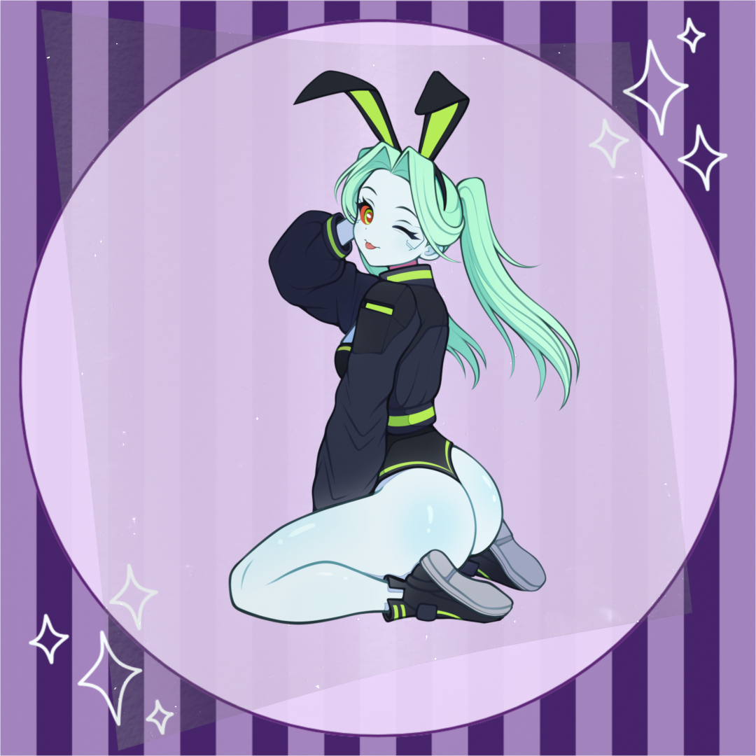 Swim Suit Bunny Girl Becca Stickers