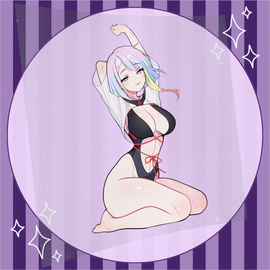 Swim Suit Bunny Girl Lucy Stickers
