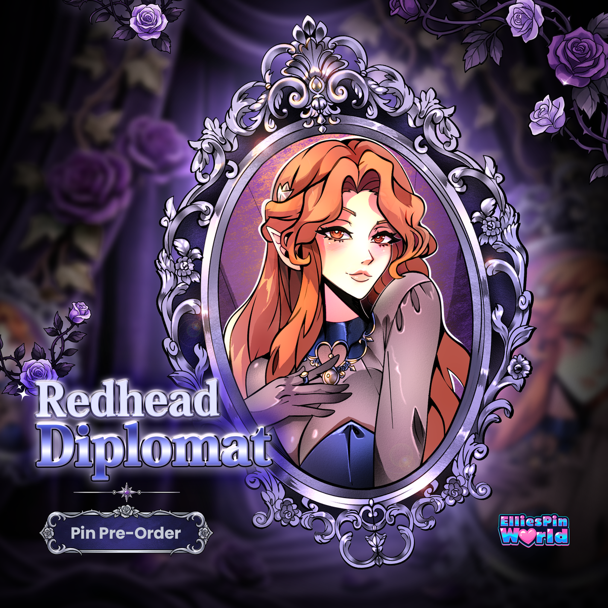 PRE-ORDER PIN // Redhead Diplomat Pin