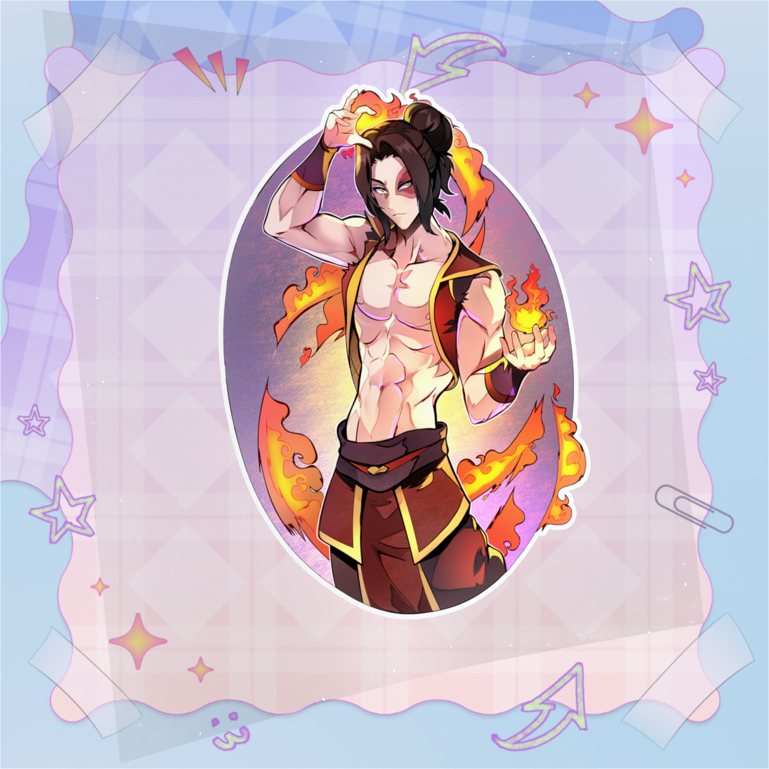 Summer Fire Bender Stickers