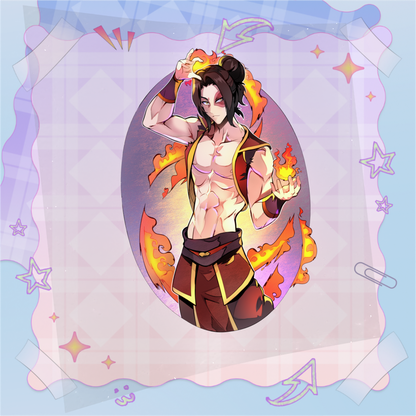 Summer Fire Bender Stickers